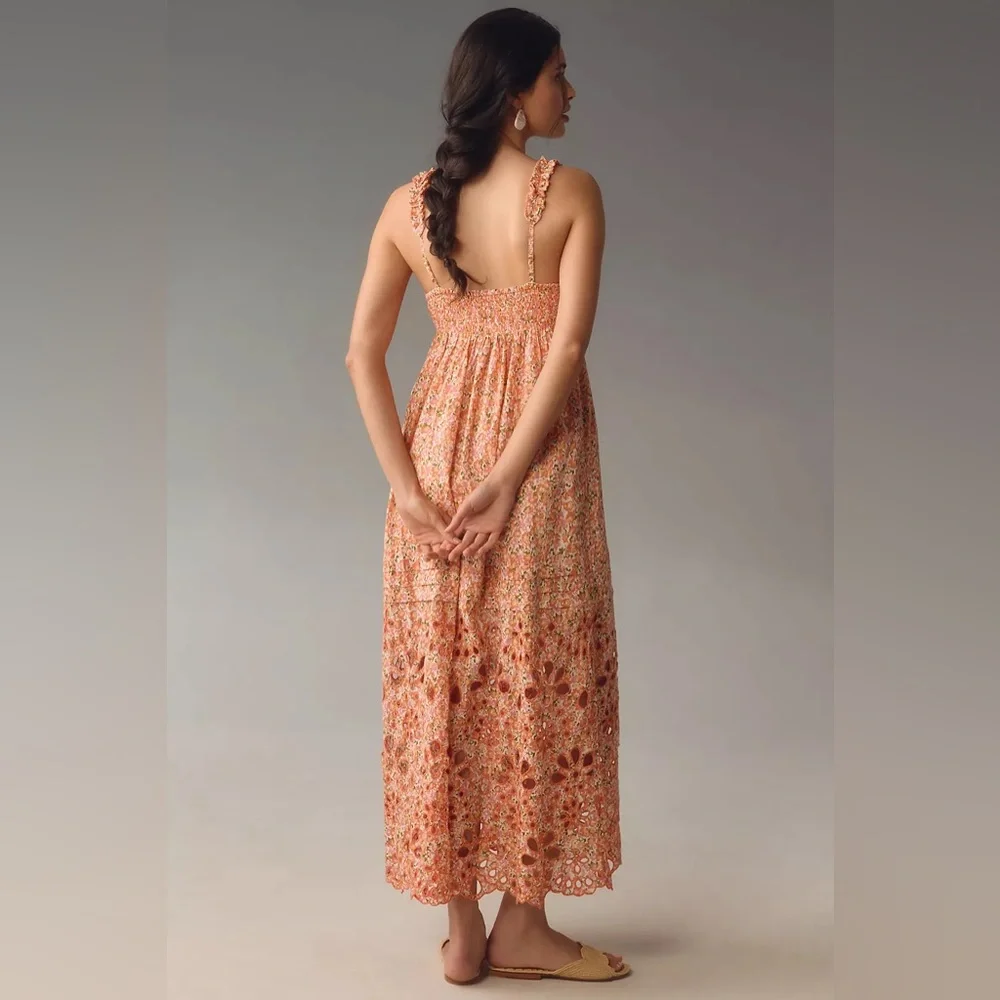 By Anthropologie Sweetheart Babydoll Maxi Dress - Picture 2 of 4